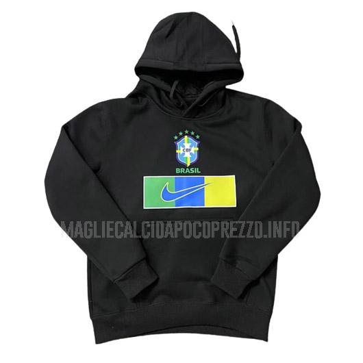 felpa cappuccio brasile 221025a1 nero 2022-23