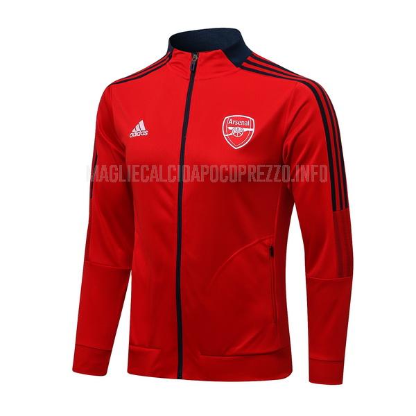 giacca arsenal top rosso 2021-22