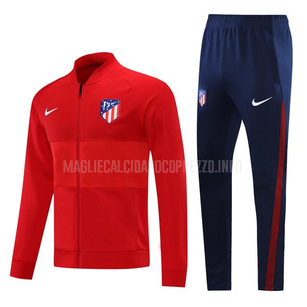 giacca atletico de madrid 08g31 rosso 2021-22