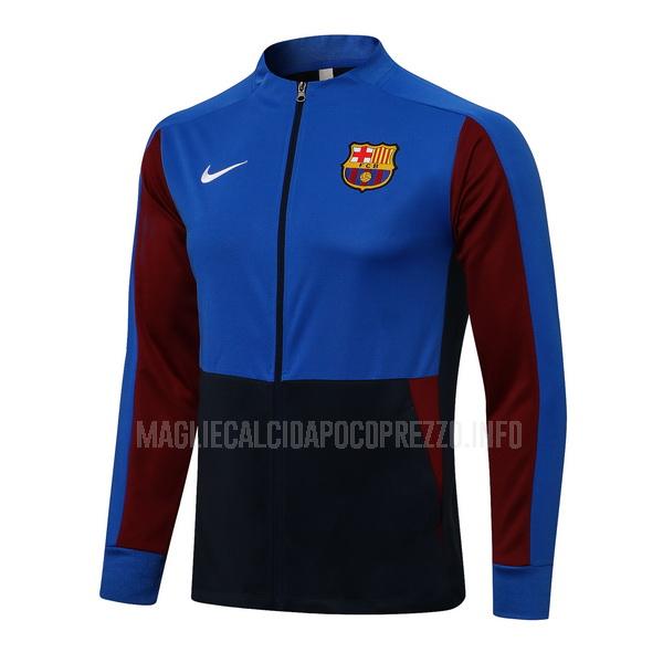 giacca barcelona top blu-nero 2021-22