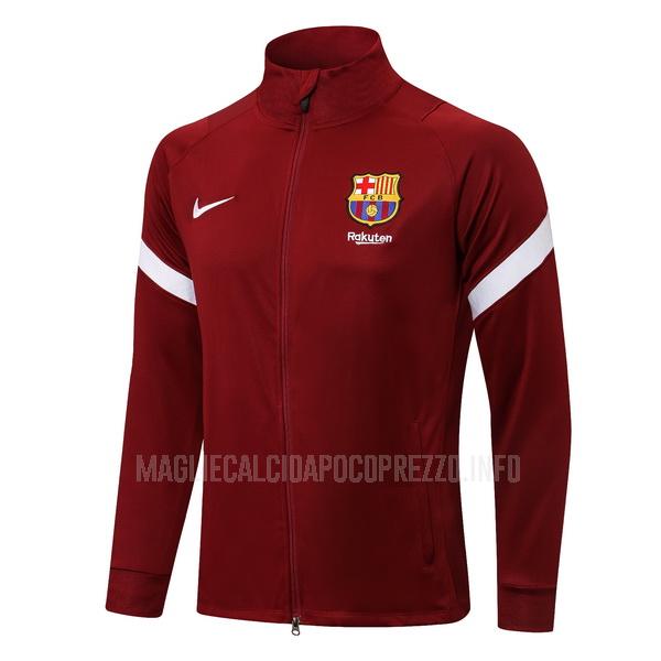 giacca barcelona top rosso 2021-22