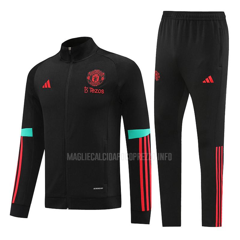 giacca manchester united 23625a1 nero 2023-24