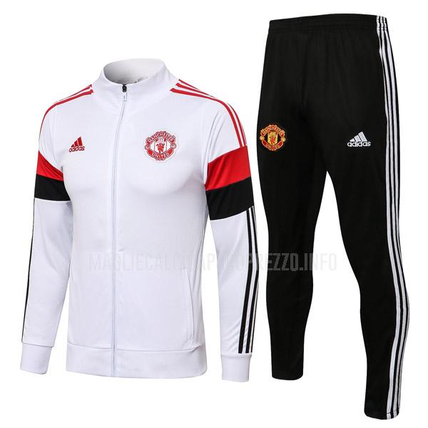 giacca manchester united muj1 bianco 2021-22