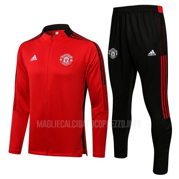 giacca manchester united muj2 rosso 2021-22