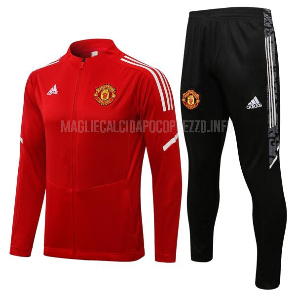 giacca manchester united muj4 rosso 2021-22