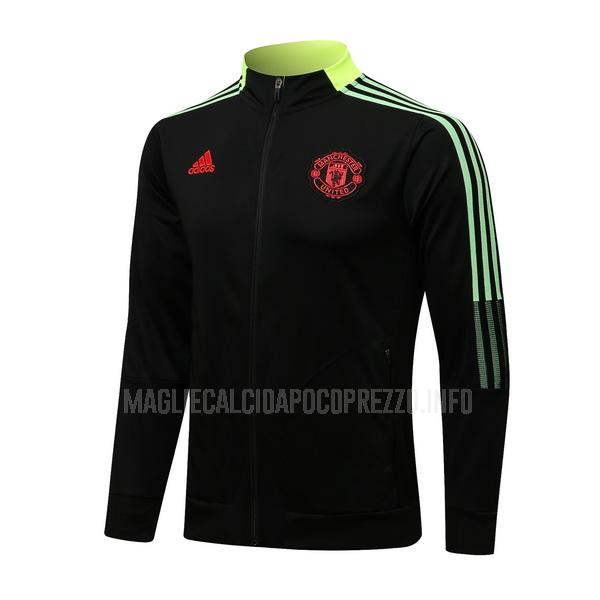 giacca manchester united top i nero 2021-22