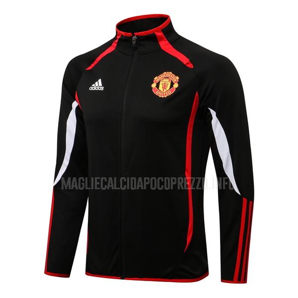 giacca manchester united top iv nero 2021-22