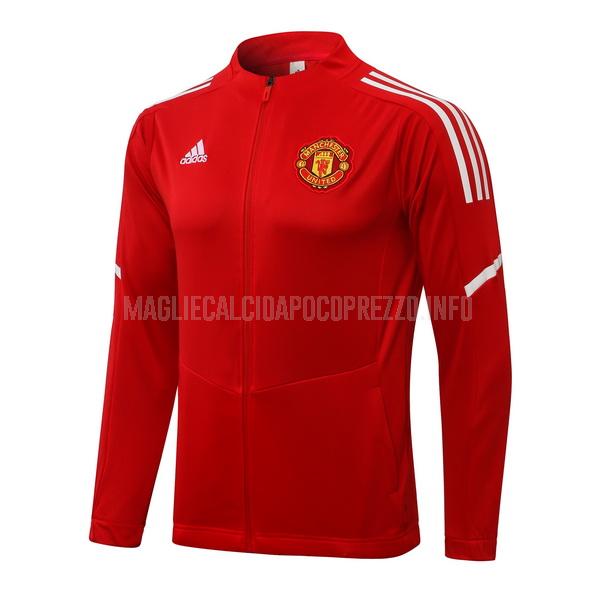 giacca manchester united top rosso 2021-22