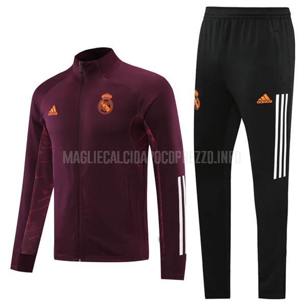 giacca real madrid vino rosso 2020-21