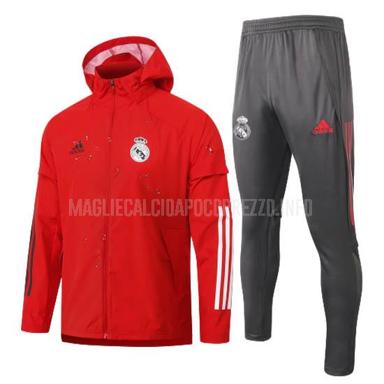 giacca storm real madrid rosso 2020-21