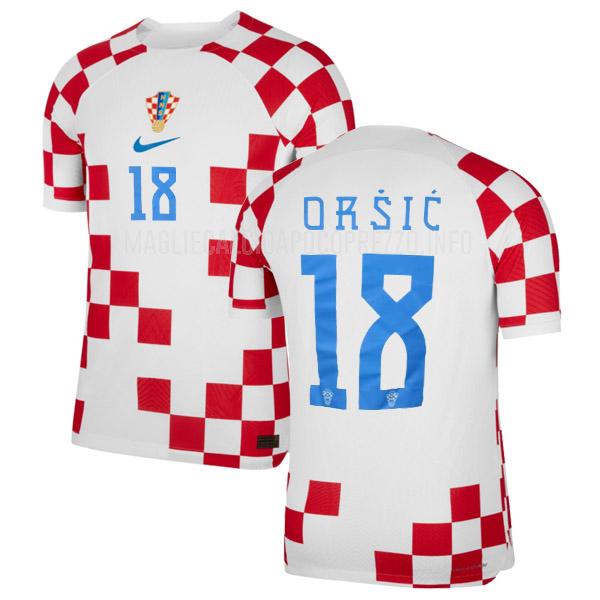maglia croazia orsic coppa del mondo home 2022