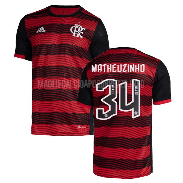maglia flamengo matheuzinho home 2022-23