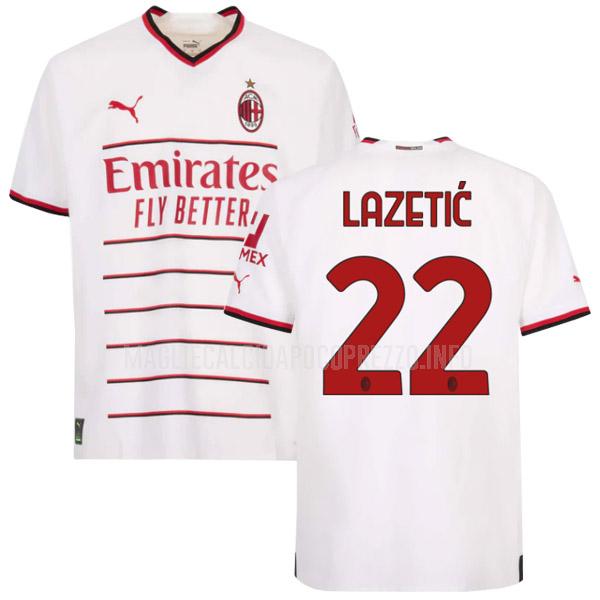 maglietta ac milan lazetic away 2022-23