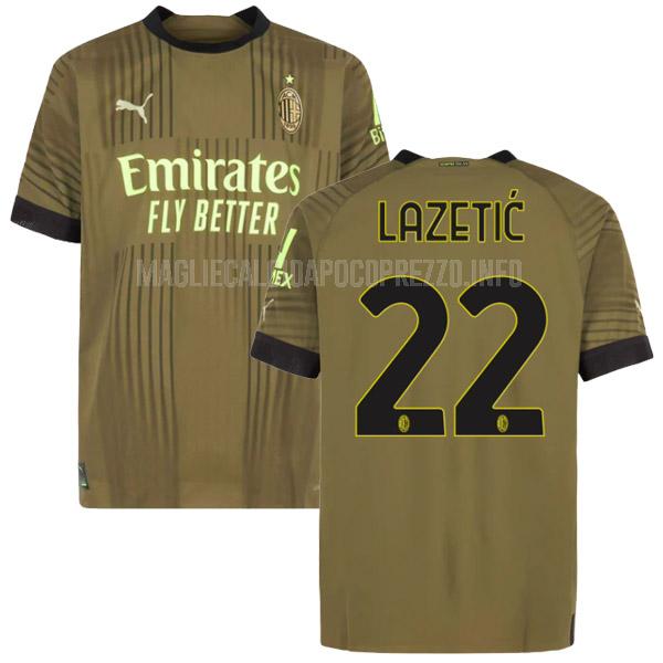 maglietta ac milan lazetic third 2022-23