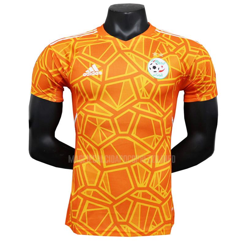 maglietta algeria giocatore edizione portiere arancia 2023