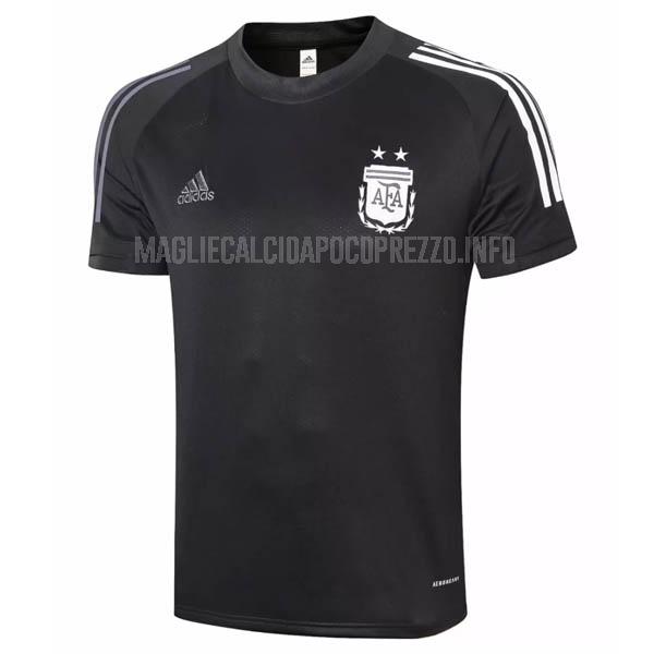 maglietta allenamento argentina nero 2020-21