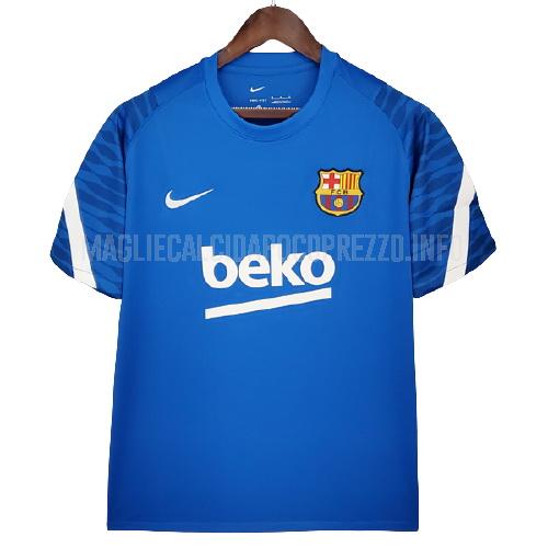 maglietta allenamento barcelona blu 2021-22