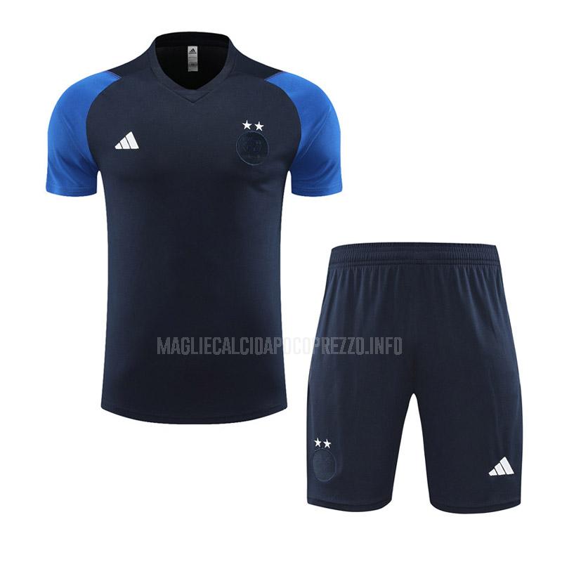 maglietta allenamento e pantaloni algeria blu 2023-24