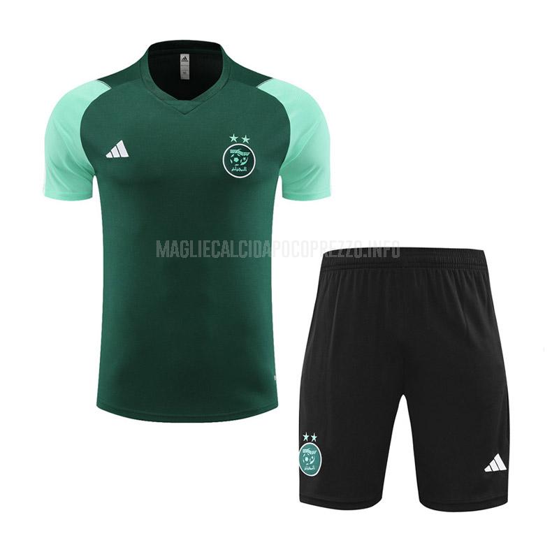 maglietta allenamento e pantaloni algeria verde 2023-24