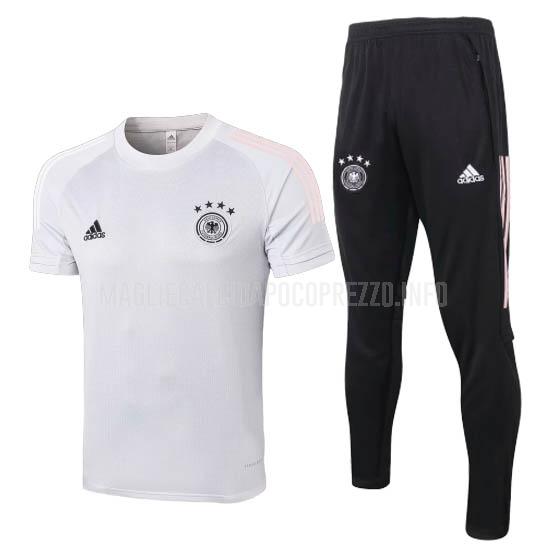 maglietta allenamento e pantaloni germania bianco 2020-21