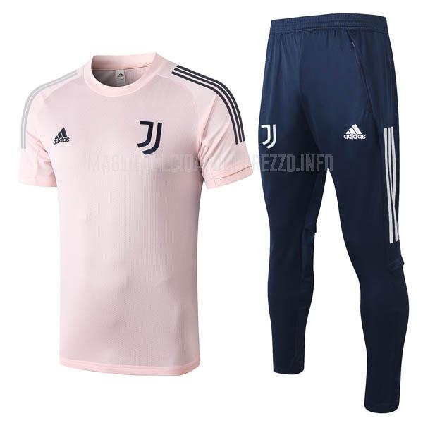 maglietta allenamento e pantaloni juventus rosa 2020-21