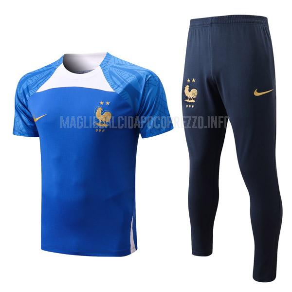 maglietta allenamento francia abito blu 2022-23