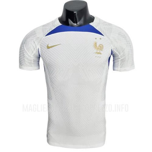 maglietta allenamento francia giocatore edizione bianco 2022