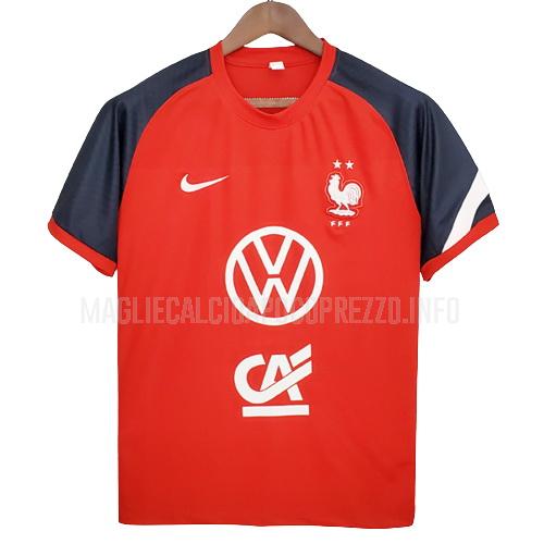 maglietta allenamento francia rosso 2022