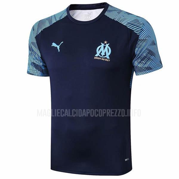 maglietta allenamento marseille blu 2019-2020
