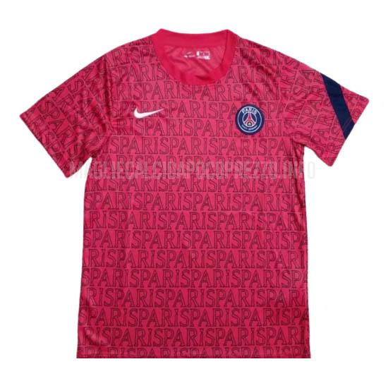 maglietta allenamento paris saint-germain pre-match rosso 2020