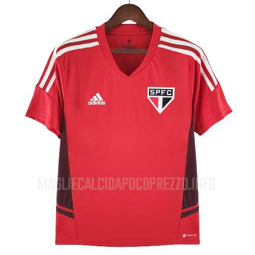 maglietta allenamento sao paulo rosso 2022-23