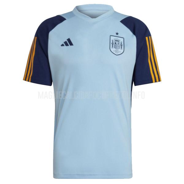 maglietta allenamento spagna coppa del mondo azzurro 2022