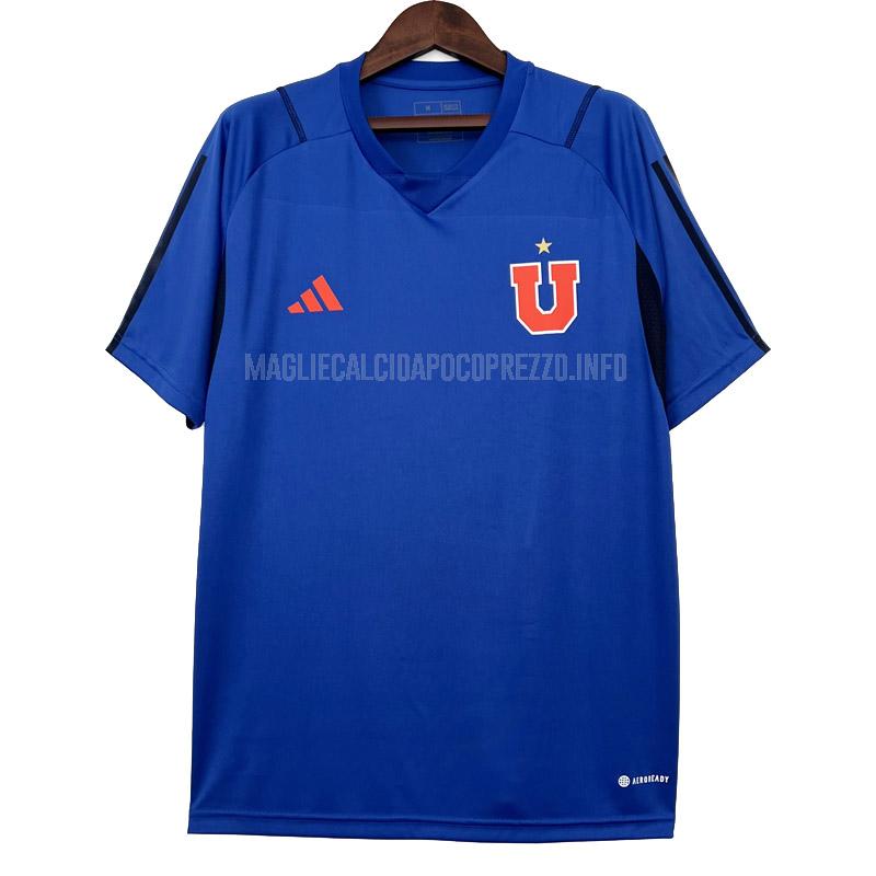maglietta allenamento university of chile blu 2023-24