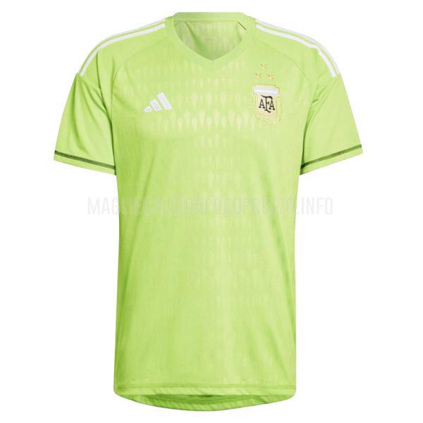 maglietta argentina 3star portiere verde 2022