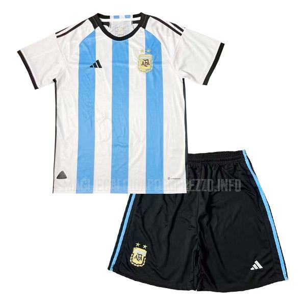 maglietta argentina bambino home 2022