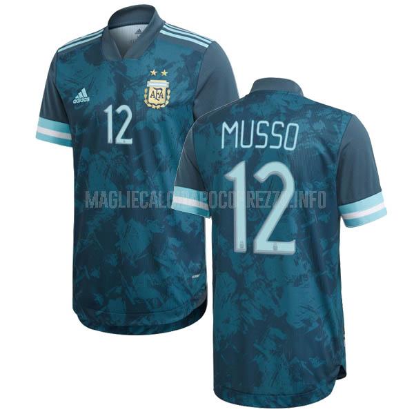 maglietta argentina musso away 2020-2021