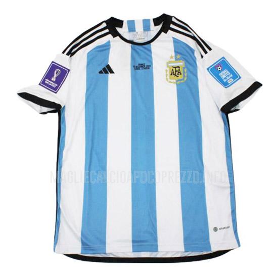 maglietta argentina world cup final home 2022