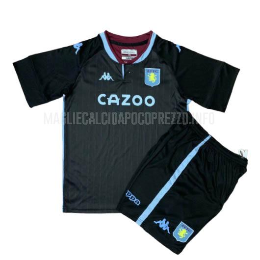 maglietta aston villa bambino away 2020-21
