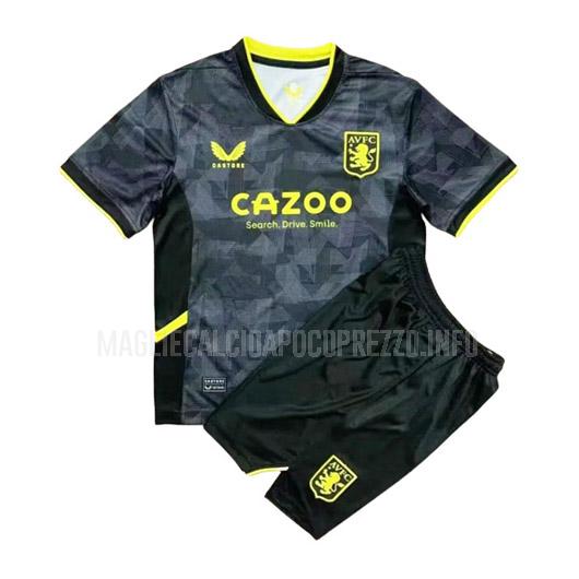 maglietta aston villa bambino third 2022-23