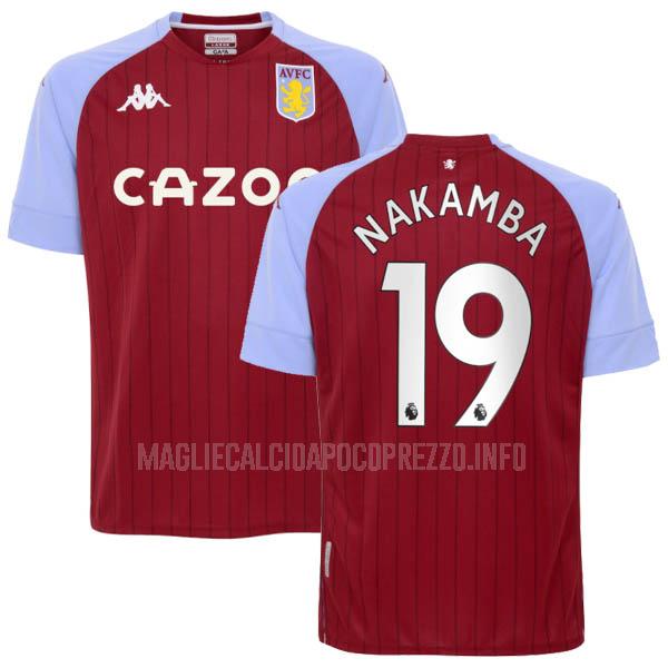 maglietta aston villa nakamba home 2020-21