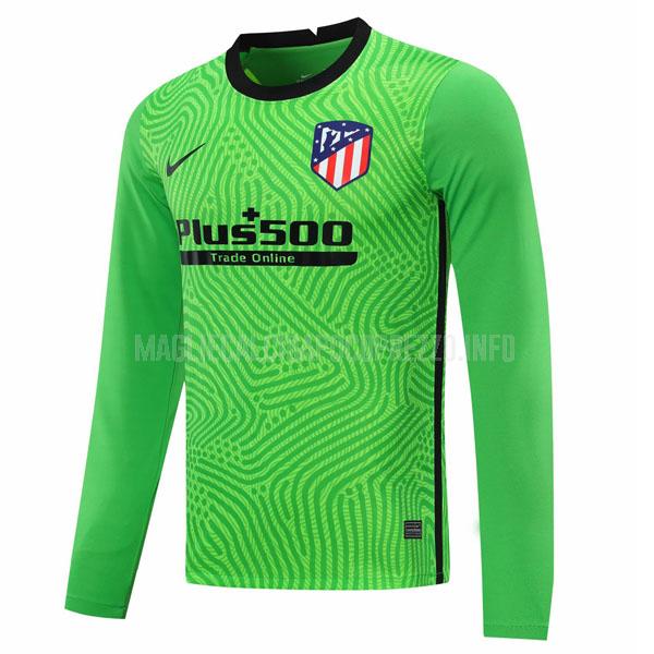 maglietta atletico madrid manica lunga portiere verde 2020-21