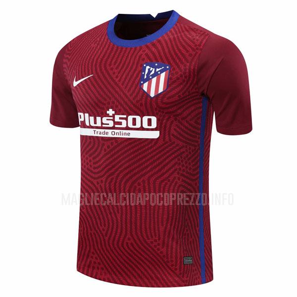 maglietta atletico madrid portiere rosso 2020-21