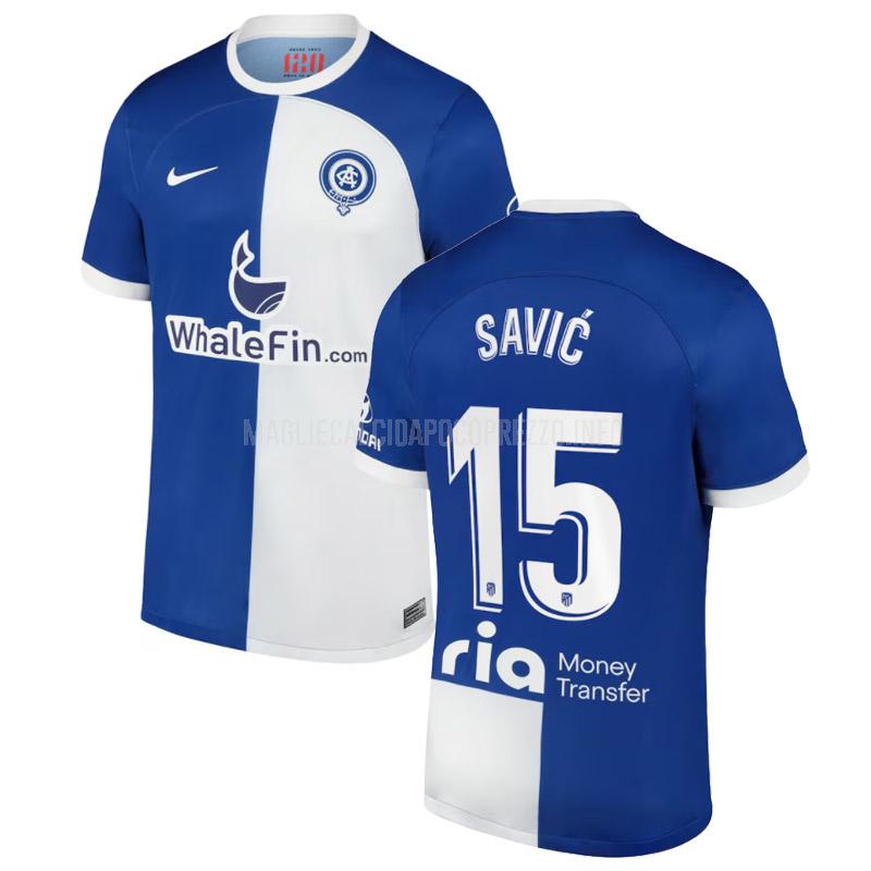 maglietta atletico madrid savić 120 anniversario away 2023