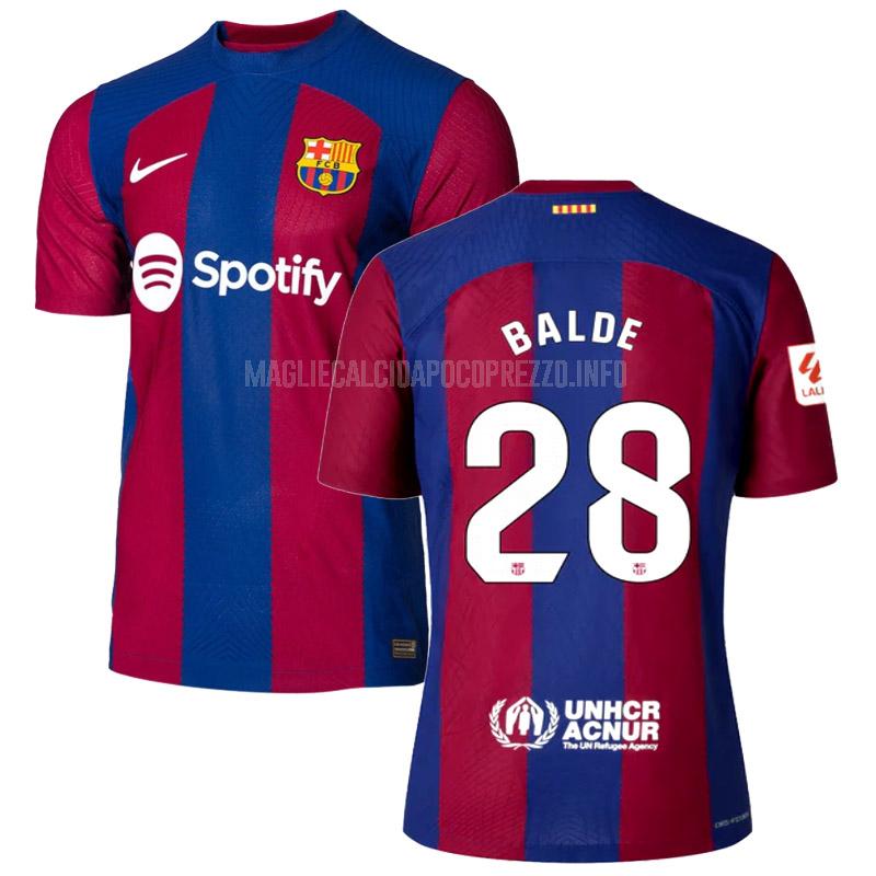 maglietta barcelona balde giocatore edizione home 2023-24