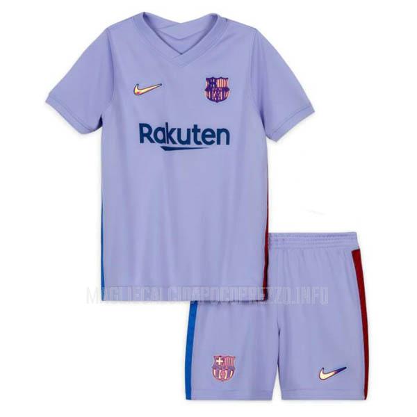 maglietta barcelona bambino away 2021-22