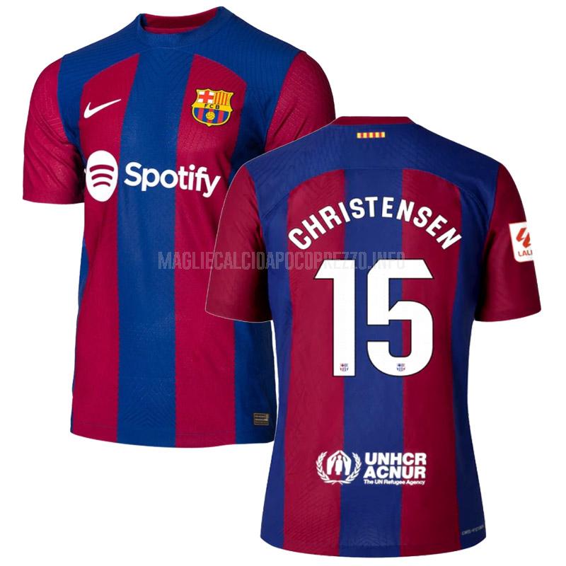 maglietta barcelona christensen giocatore edizione home 2023-24