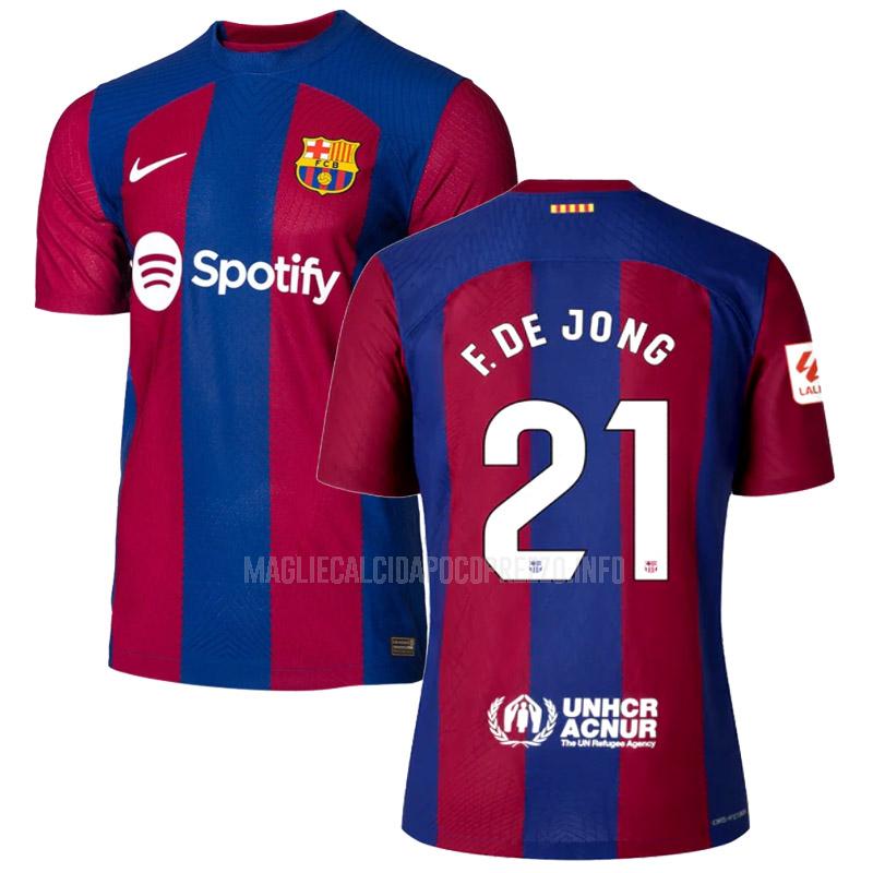maglietta barcelona f. de jong giocatore edizione home 2023-24