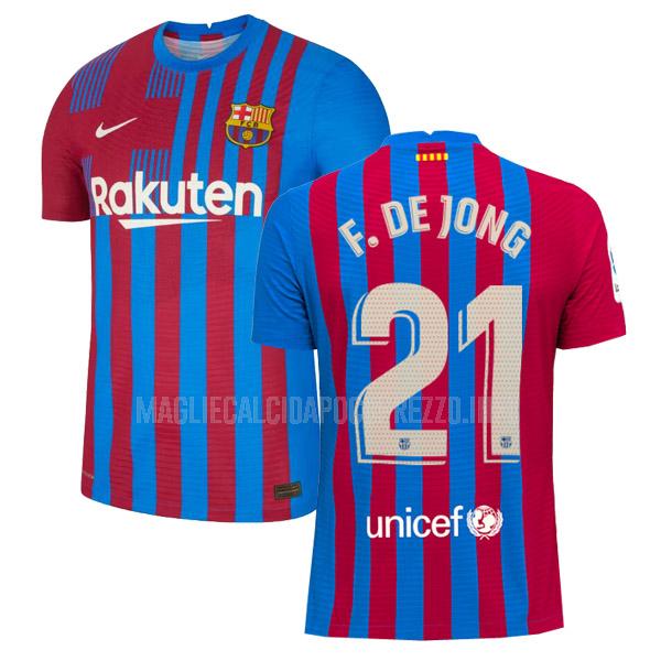maglietta barcelona f. de jong home 2021-22