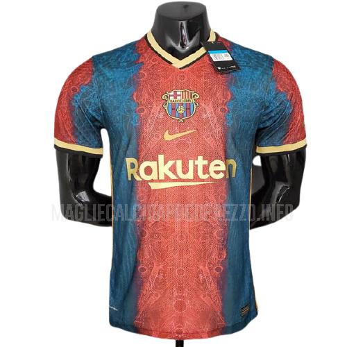 maglietta barcelona giocatore edizione concept rosso-blu 2021