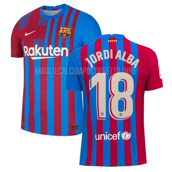 maglietta barcelona jordi alba home 2021-22